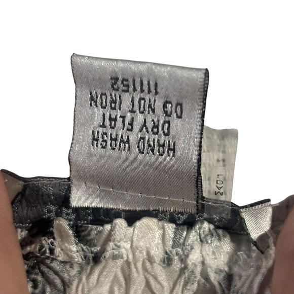 Alberto Makali Women's Size S Print Smocked Square Neck Long Sleeve Tunic Top - Picture 8 of 8